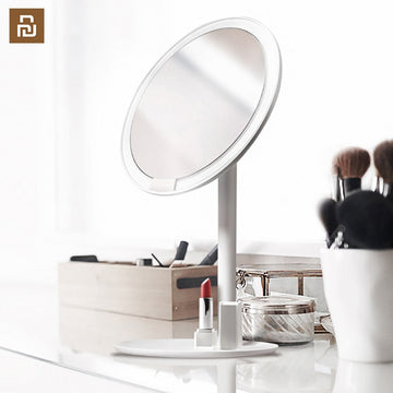 AMIRO HD Mirror Dimmable Adjustable Countertop 60 Degree Rotating 2000mAh Daylight Cosmetic Makeup Led Mirror Lamp